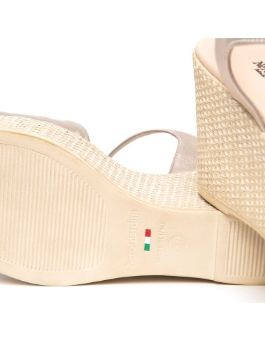 Nero Giardini sandalo con zeppa in corda